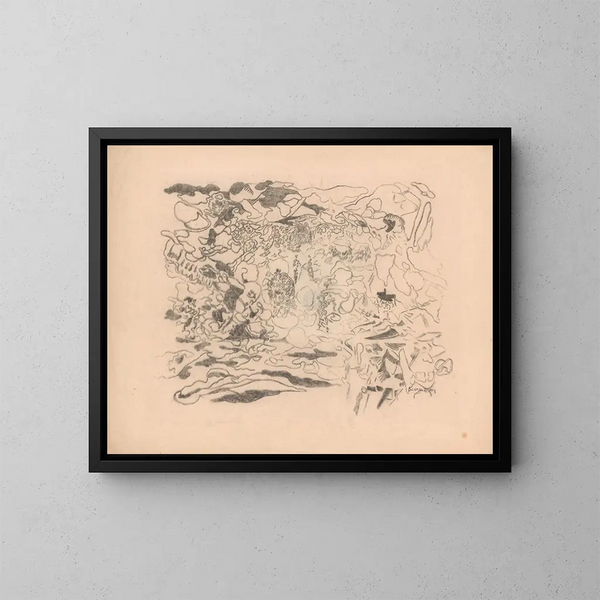 Nuvole e coralli - Jules Schmalzigaug — quadro incorniciato alla parete