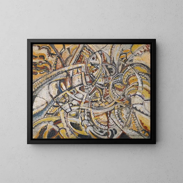 Composition futurista - Jules Schmalzigaug — quadro incorniciato alla parete