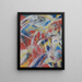 Sviluppo di un tema nel Carnevale rosso - Jules Schmalzigaug — quadro incorniciato alla parete