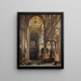 Interno della cattedrale di Amiens - Jules Victor Genisson — quadro incorniciato alla parete