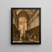 del Coro parigino della basilica di Sainte-Geneviève-Pantheon sotto il Secondo Impero - Jules Victor Genisson — quadro incorniciato alla parete