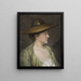 Ritratto di donna - Julia Beck — quadro incorniciato alla parete