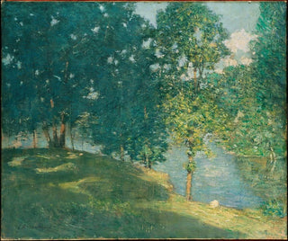 Pomeriggio sul bordo dello stagno - Julian Alden Weir — vista dell’opera