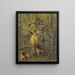 Cacciatore e cani - Julian Alden Weir — quadro incorniciato alla parete