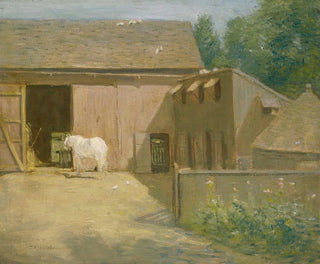 Julian Alden Weir - New England Barnyard.webp