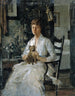 Ritratto di una dama con un cane Anna Baker Weir - Julian Alden Weir — vista dell’opera