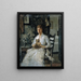 Ritratto di una dama con un cane Anna Baker Weir - Julian Alden Weir — quadro incorniciato alla parete