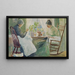 Due donne che cuciscono - Julian Alden Weir — quadro incorniciato alla parete