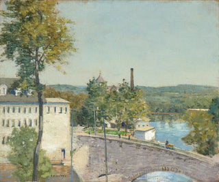 Moulins della US Thread Company, Willimantic, Connecticut - Julian Alden Weir — vista dell’opera