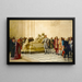 Pierre il Grande che visita la tomba del cardinale Richelieu alla Sorbona nel 1717 - Julian Boncza Tomaszewski — quadro incorniciato alla parete