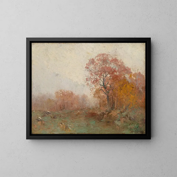 Un mattino di novembre - Julian Onderdonk — quadro incorniciato alla parete