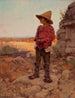 Allevatore di capre alla cava di San Antonio - Julian Onderdonk — vista dell’opera
