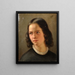 Autoritratto - Julie Wilhelmine Hagen-Schwarz — quadro incorniciato alla parete