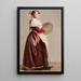 Femme italienne avec un tambourin - Julie Wilhelmine Hagen-Schwarz — quadro incorniciato alla parete