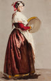 Femme italienne avec un tambourin - Julie Wilhelmine Hagen-Schwarz — vista dell’opera