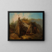 Paesaggio montano con una tenda - Julie Wilhelmine Hagen-Schwarz — quadro incorniciato alla parete