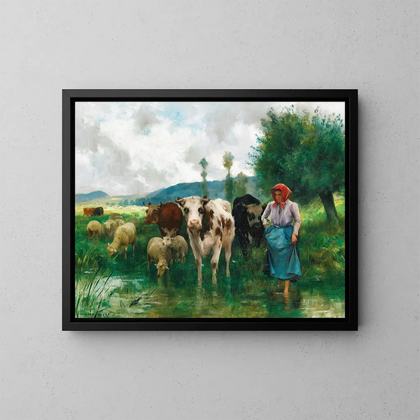 La Bergère - Julien Dupré — quadro incorniciato alla parete