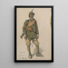 Portrait d'un militaire de l'armée coloniale - Julien Le Blant — quadro incorniciato alla parete