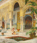 La cour de l'Alhambra - Julio Montenegro — vista dell’opera