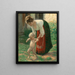 Louise Bosse 1878-1929, moglie dell'artista con il loro figlio di un anno Walter Bosse - Julius Bosse — quadro incorniciato alla parete