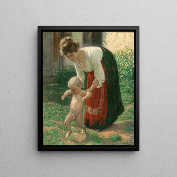 Julius Bosse - Louise Bosse 18781929 the artists wife with their oneyearold son Walter Bosse.webp