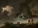 Una tempesta dietro l'isola di Wight - Julius Caesar Ibbetson — vista dell’opera