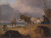 Asini e personaggi su una spiaggia - Julius Caesar Ibbetson — vista dell’opera