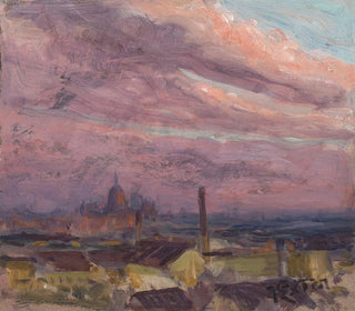 Cielo della sera su Monaco - Julius Exter — vista dell’opera
