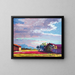 Tramonto serale - Julius Exter — quadro incorniciato alla parete