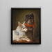Due cani 01 - Julius Hamburger — quadro incorniciato alla parete