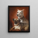 Due cani 02 - Julius Hamburger — quadro incorniciato alla parete