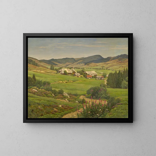 Bernau Oberlehen - Julius Hübner — quadro incorniciato alla parete