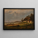 La côte au hameau de pêche de Flade près de Frederikshavn - Julius Hellesen — quadro incorniciato alla parete