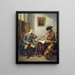 Un violonista e un flautista che suonano insieme musica I musicisti - Julius Henricus Quinkhard — quadro incorniciato alla parete