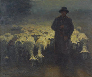 Julius Hugo Bergmann - Schafherde im Frhmond.webp
