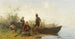 Pescatori del Chiemsee a riposo - Julius Noerr — vista dell’opera