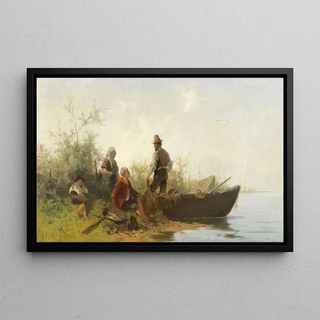 Julius Noerr - Chiemseefischer bei der Rast.webp