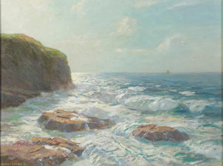 Julius Olsson - Silver sea Irish coast.webp