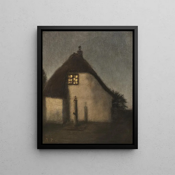 Sera dopo la pioggia - Julius Paulsen — quadro incorniciato alla parete