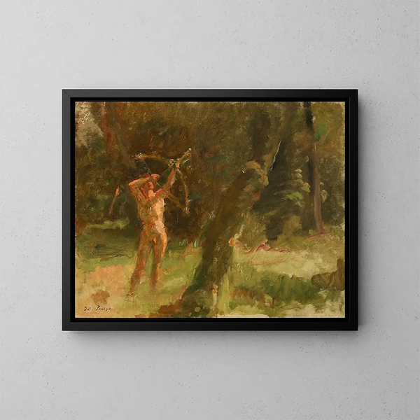 Le tireur - Julius Paulsen — quadro incorniciato alla parete