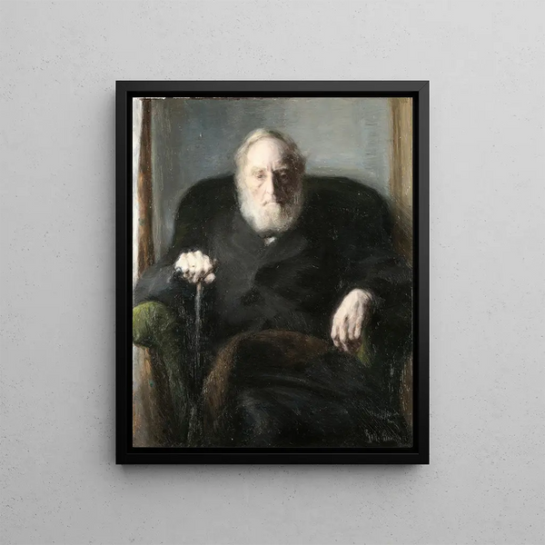 Il padre degli artisti - Julius Paulsen — quadro incorniciato alla parete