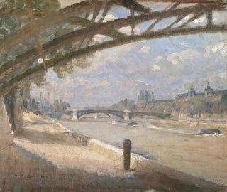 Julius Paulsen - Under the Pont des Arts Paris Noon.webp