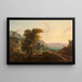 Viaggiatori su un sentiero di campagna - Julius Schoppe — quadro incorniciato alla parete