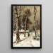 Retour à la maison à travers une forêt hivernale - Julius Sergius Klever — quadro incorniciato alla parete