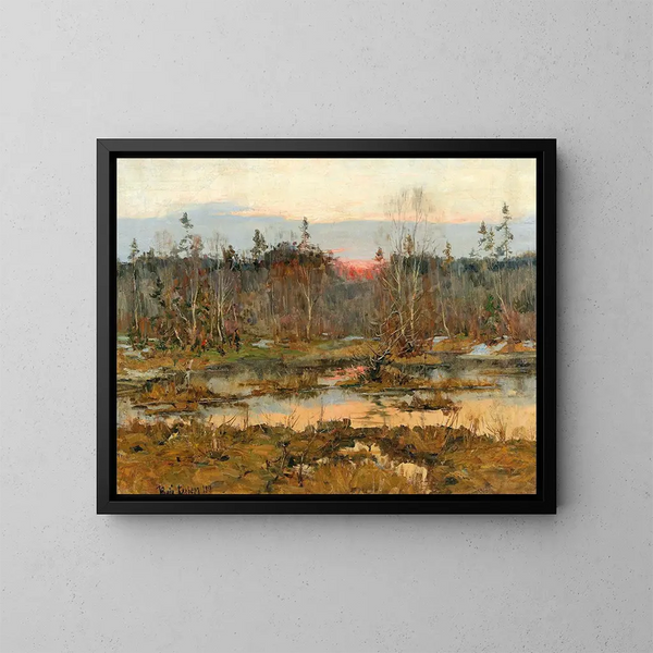 Alla caccia - Julius Sergius Klever — quadro incorniciato alla parete