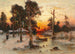 Ritorno a casa al tramonto - Julius Sergius Klever — vista dell’opera