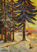 Soirée d'hiver sur le lac - Julius Sergius Klever — vista dell’opera