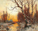 Paesaggio invernale con betulle nella luce serale - Julius Sergius Klever — vista dell’opera