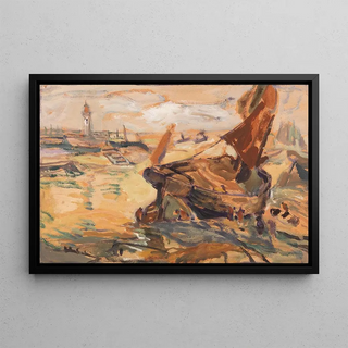 Julius Seyler - Segelschiff im Watt.webp