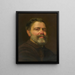 Autoritratto - Julius Siegfried Uetz — quadro incorniciato alla parete